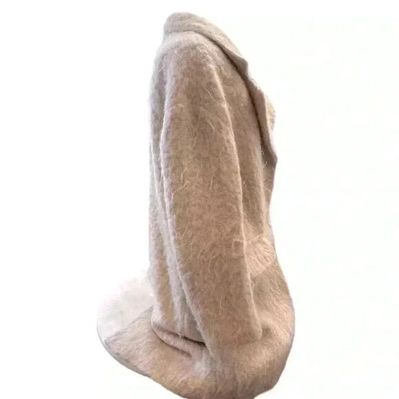 H&M full double breasted full length pale pink wool mix jacket. - Picture 5 of 9